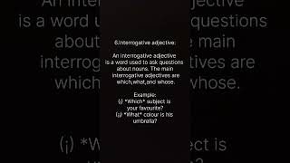 5Demonstrative adjective and 6Interrogative adjective [upl. by Zelle]