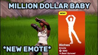 MILLION DOLLAR BABY Fortnite Montage NEW EMOTE [upl. by Kimberlyn125]