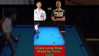 Crazy Long Draw Shoot by Fedor Gorst shorts pool billiards [upl. by Eirahcaz]