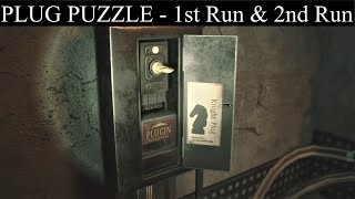 Resident Evil 2 Remake Plug Puzzle Solutions First Run and Second Run [upl. by Akihsat]