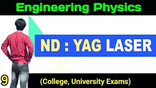 Nd Yag Laser and its working in engineering physics rgpv unit4 Lasers  physics rgpv [upl. by Ytiak]