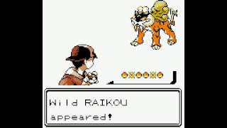 Shiny Raikou part 1 the first encounter Gameshark shiny  Pokémon Crystal [upl. by Sherry38]