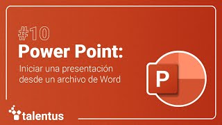 PowerPoint Iniciar presentación desde archivo Word [upl. by Aniled]