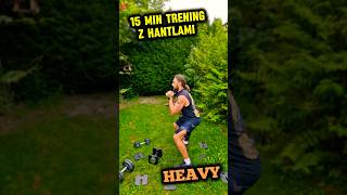 15 min trening z hantlami  Heavy  ćwicz razem ze mną workout trening hantle zrzucbrzuch [upl. by Pascoe792]