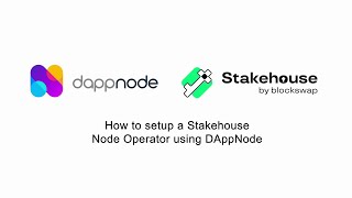 How to setup a Stakehouse Node Operator using Dappnode [upl. by Madigan]