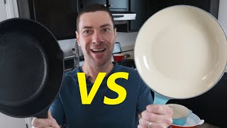 Cast Iron vs Enameled Cast Iron  Which is Better For You [upl. by Eidarb950]