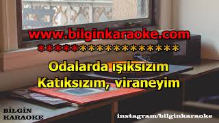 Kayahan  Odalarda Işıksızım Karaoke Türkçe [upl. by Tniassuot4]