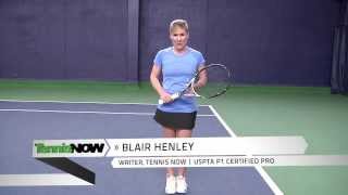 How to Hit a Slice  Free Tennis Instruction [upl. by Tristas488]