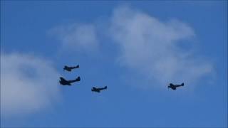 Battle of Britain 75th Anniversary fly past over Burgess Hill [upl. by Olyhs292]