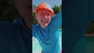 Blippi Pool Party Time ☀️😎😁 shorts blippi pool [upl. by Yelram]