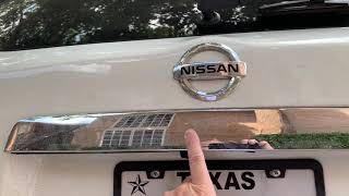 Nissan Pathfinder the easiest cheapest way to fix trunk opener  NOT pay 180 part finish molding [upl. by Milburn]