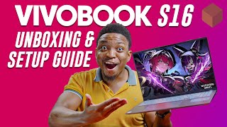 ASUS Vivobook S16 OLED Unboxing amp Setup Guide Tips Gaming Test [upl. by Spatola762]