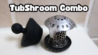 TubShroom Hair Catcher  Drain Stopper Combo  Demo  Review [upl. by Mossolb]