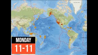 Latest Earthquake activity Solar Flare Threat Monday 11112024 [upl. by Hopfinger]