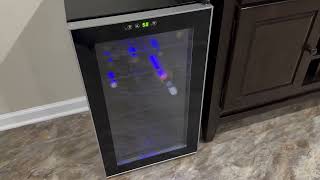 Antarctic Star 24 Bottle Wine Cooler Cabinet Beverage Refrigerator Review Best Wine Rack for the co [upl. by Azal762]