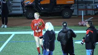 Holliston Girls Varsity Soccer v Norwood  Senior Night 10292024 [upl. by Annehcu215]