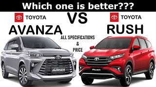 ALL NEW Toyota AVANZA Vs ALL NEW Toyota RUSH  Which one is better [upl. by Eniamret]