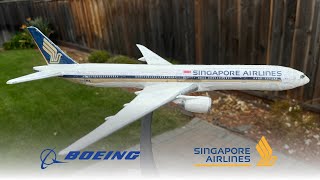 Singapore Airlines Boeing 777300ER Resin Model Craft [upl. by Hake]