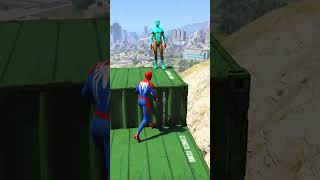 GTA 5 Water Ragdolls  SPIDERMAN JumpsFails Euphoria Physics spiderman euphoriaphysics [upl. by Kast]