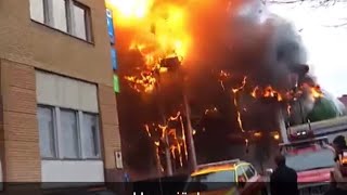 Part 1 Liseberg oceana huge fire 😢 Exclusive graphic video Original [upl. by Nerhtak997]