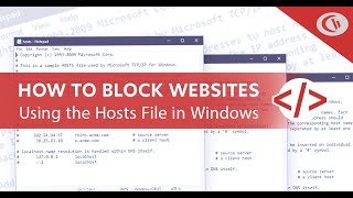 How to Edit Your HOSTS File to Block Websites in Windows 10 [upl. by Ennaeilsel]