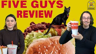 Burger Review Five Guys Bacon Cheeseburger [upl. by Radack]