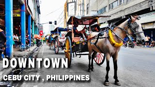 Exploring Downtown Cebu City Philippines  Carbon Night Market Colon Street and more  walktour2024 [upl. by Aicinad669]