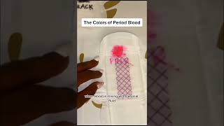 Did you know the color of your period blood can reveal what’s happening inside your body 🩸 [upl. by Gonyea]