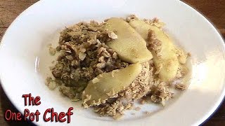 Apple Crumble  One Pot Chef [upl. by Enorahs]