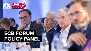 ECB Forum on Central Banking Policy Panel [upl. by Verina]