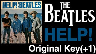 The Beatles  Help 1 key［karaoke］ [upl. by Aiksa294]