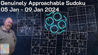 Genuinely Approachable Sudoku GAS  05Jan to 09Jan2024 [upl. by Anisamoht]