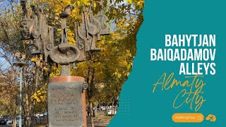 Bahytjan Baiqadamov Alleys  Walking Tour 4k 60 fps  Almaty City [upl. by Hiamerej]