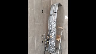 DIY Installing amp Testing Shower Panel Tower System [upl. by Freemon]