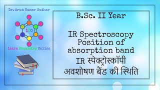 BSc II Year  IR Spectroscopy  Position of absorption band  अवशोषण बैंड की स्थिति [upl. by Sower]