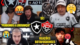 REAÇÕES dos BOTAFOGUENSES FURIOSOS com o EMPATE  BOTAFOGO 1X1 VITÓRIA REACT BRASILEIRÃO 2024 [upl. by Jens]