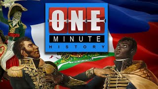 The Haitian Revolution  One Minute History [upl. by Anayk]