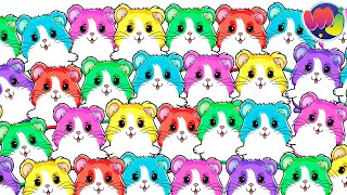 🐹 MAMÁ HAMSTER EMBARAZADA tiene MÁS de 500 BEBÉS de COLORES 🐹 🐹 🐹 🍼 🎀 [upl. by Dduj418]