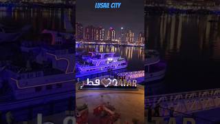 Lusail city in qatar city center Doha [upl. by Yrahk]