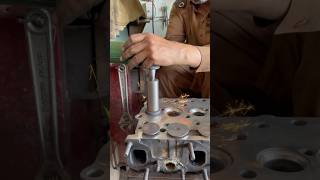 Head valve seat grinding process shortsfeed [upl. by Begga557]