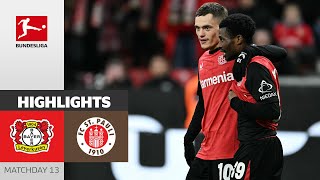 Wirtz Leads To Win  Bayer 04 Leverkusen  FC St Pauli 21  Highlights  Matchday 13 – Bundesliga [upl. by Zachary317]