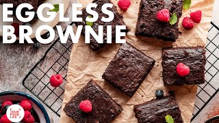 No Oven Eggless Chocolate Brownie Recipe  बिना अवन बिना अंडे की ब्राउनी  Sanjyot Keer [upl. by Liw]