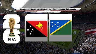 ⚽ Papua New Guinea vs Solomon Islands ⚽  OFC World Cup Qualifier 11162024  PES 2024 [upl. by Enoryt]