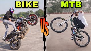 EPIC STUNT RIVALRY  Motorbike Madness vs Cycle Skills Showdown [upl. by Tamanaha]