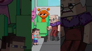 Little Steve Help The Old Man On Bus And A Lesson For Heartless Mom  Minecraft Animation Story [upl. by Nnayr]