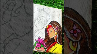 Parvati Abstracts Drawing Acrylic colour drawing Mahadev parvati Viral Trending Shorts [upl. by Lecroy798]