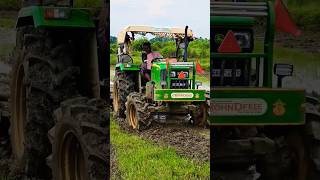 John Deere 5050D 4wd full power in the mud viralvideotractortrendingshortsjohndeere [upl. by Janenna664]