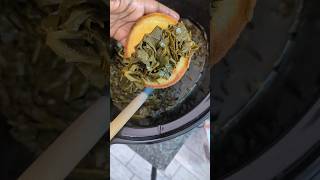 The EASIEST Meatless Collard Green Recipe collardgreens recipe shorts fyp cooking [upl. by Cudlip]