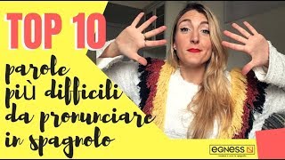 TOP 10 parole più difficili da pronunciare in spagnolo 🏆 [upl. by Aubreir]