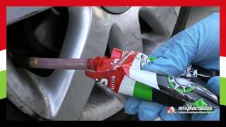 Instalación antipinchazos coche con Bolsa monodosis 150 ml [upl. by Anazraf256]